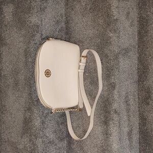Nanette Lepore Cream Crossbody Bag with Gold Details